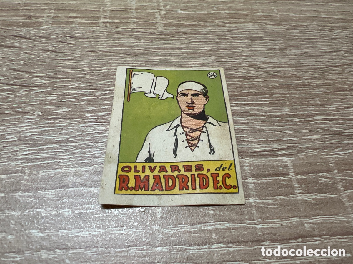 Cromos de Futebol: 1939 OLIVARES R.MADRID F.C. N&ordm; 54 BRUGUERA