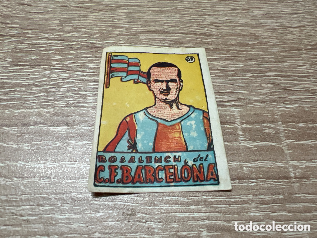 Cromos de Futebol: 1939 ROSALENCH C.F. BARCELONA N&ordm; 37 BRUGUERA
