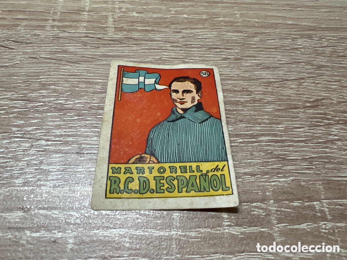 Cromos de Futebol: 1939 MARTORELL RCD ESPA&Ntilde;OL N&ordm; 58 BRUGUERA
