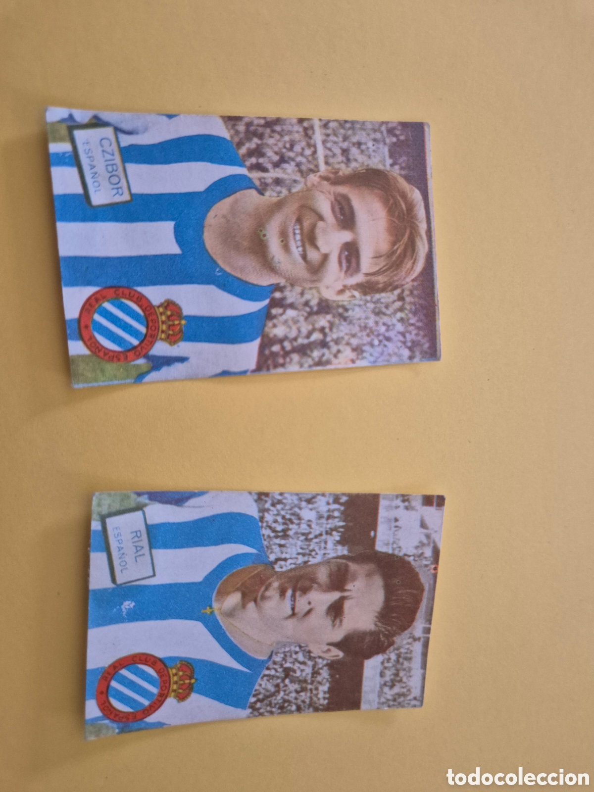 Cromos de f&uacute;tbol: RIAL Y CZIBOR ESPA&Ntilde;OL FHER DISGRA LIGA 1961 1962 61 62