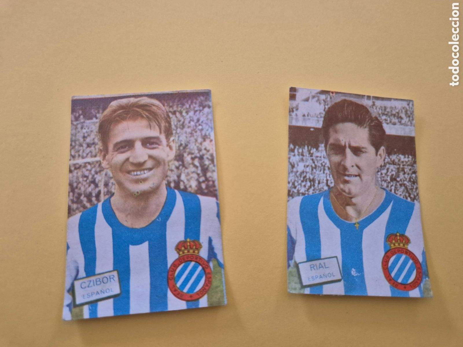 Figurine di Calcio: RIAL Y CZIBOR ESPA&Ntilde;OL FHER DISGRA LIGA 1961 1962 61 62