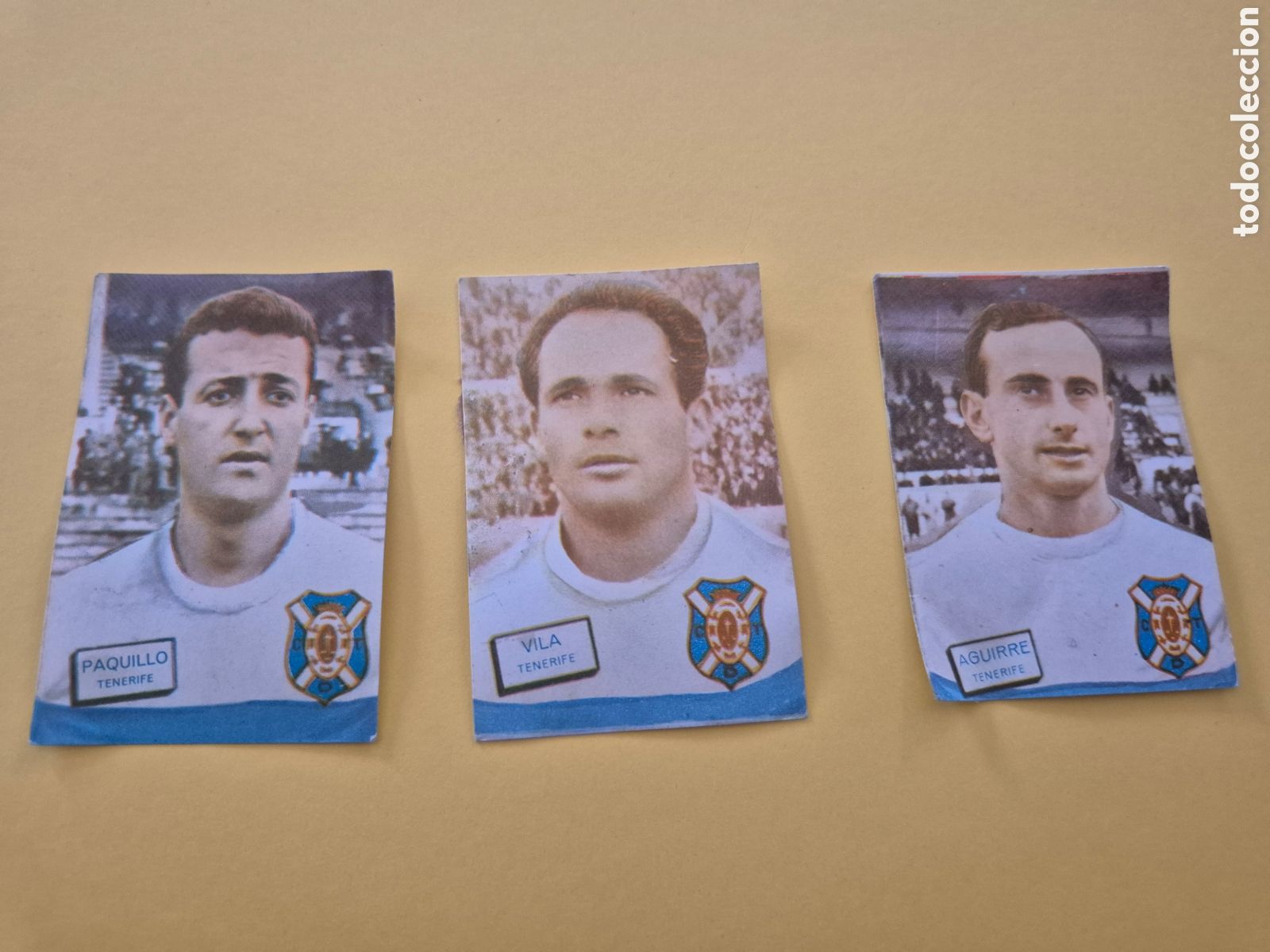 Cromos de f&uacute;tbol: VILA AGUIRRE Y PAQUILLO TENERIFE FHER DISGRA LIGA 1961 1962 61 62
