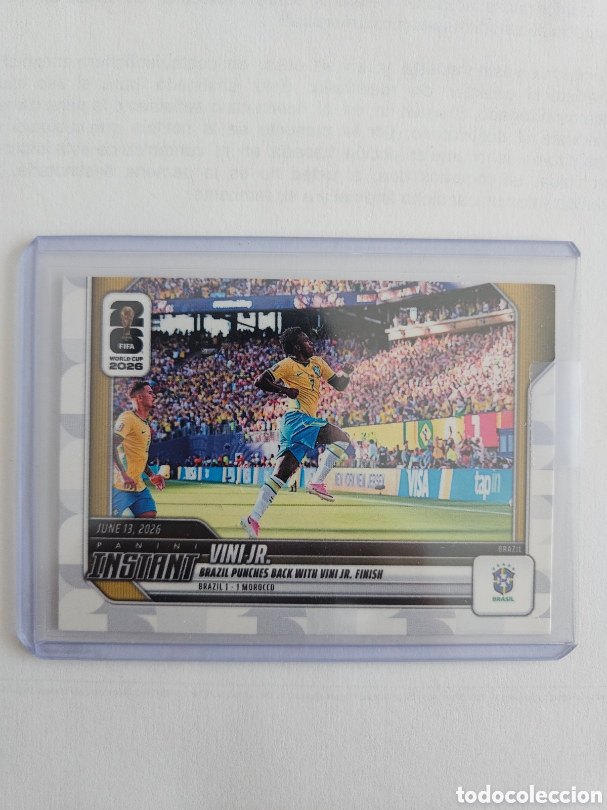 Cromos de f&uacute;tbol: PANINI INSTANT FIFA WORLD CUP 2026 N&ordm; 13 VINI JR. ( BRASIL)