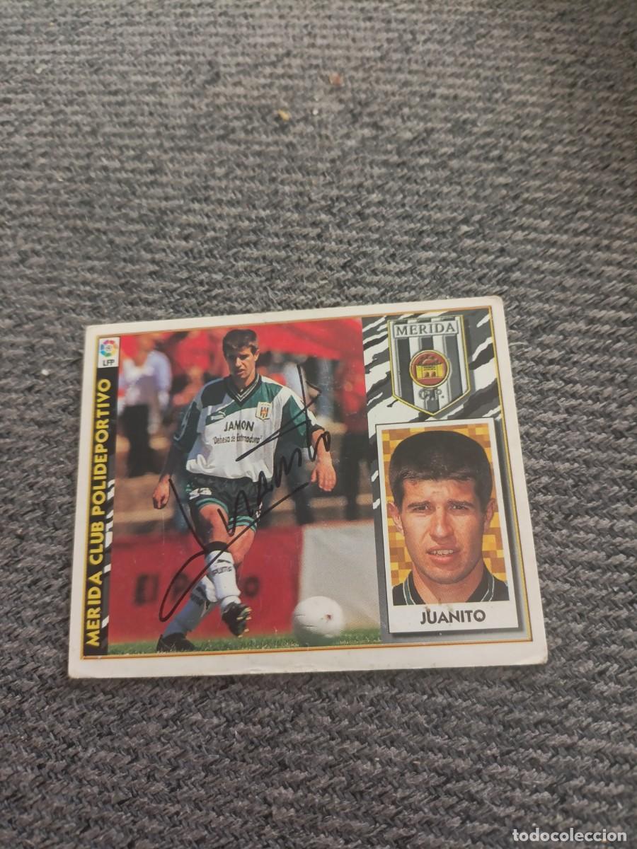 Cromos de f&uacute;tbol: Auto original de Juanito Merida