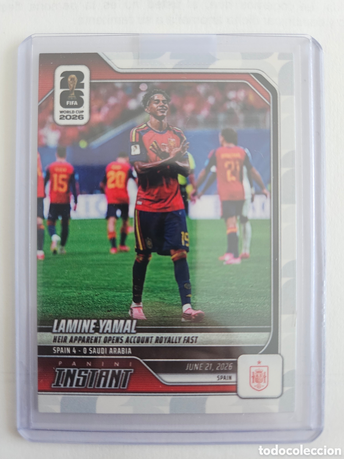 Cromos de f&uacute;tbol: 79 LAMINE YAMAL ESPA&Ntilde;A 2026 PANINI INSTANT FIFA WORLD CUP 1/13014