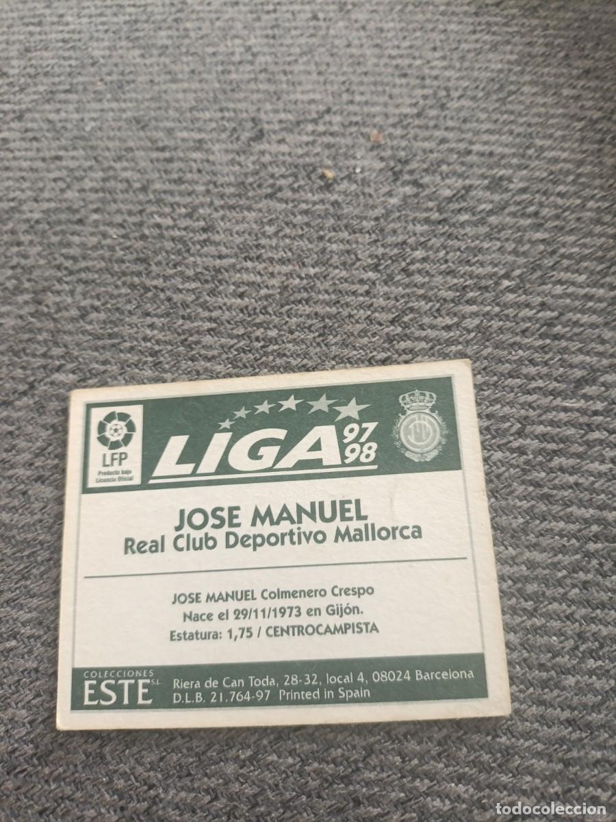Cromos de f&uacute;tbol: Auto original de Jose Manuel Mallorca - Foto 2