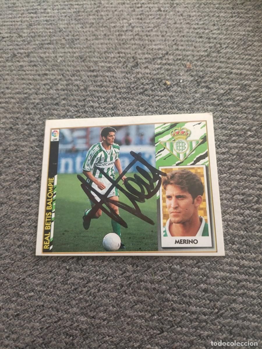 Cromos de f&uacute;tbol: Auto original de Merino Betis