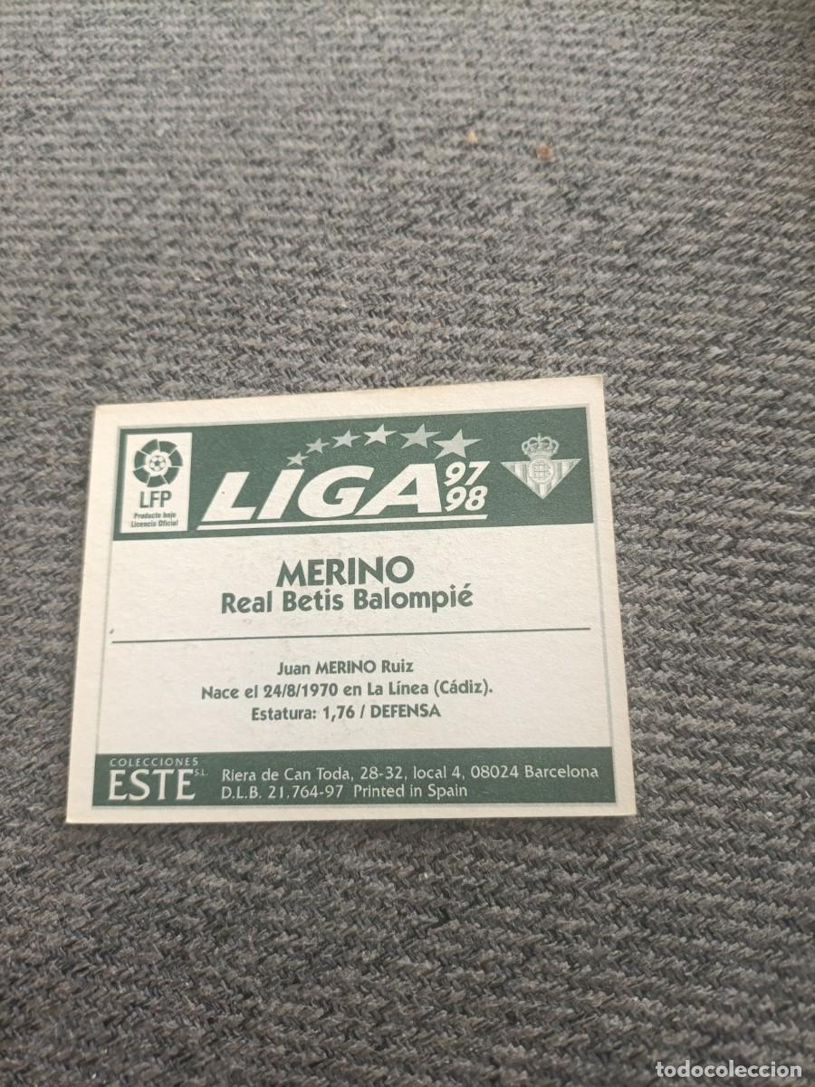 Cromos de f&uacute;tbol: Auto original de Merino Betis - Foto 2
