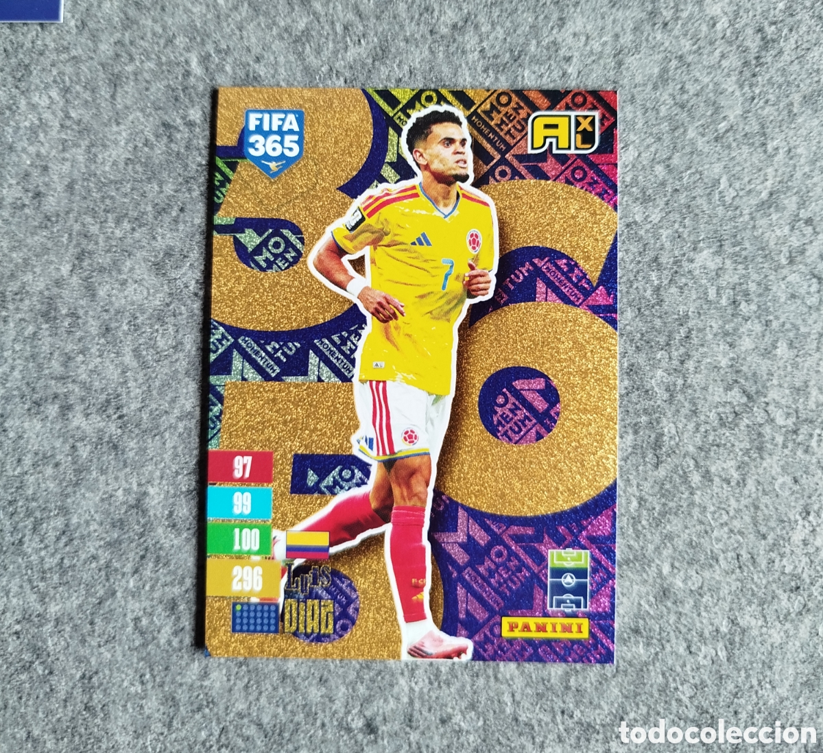 Cromos de f&uacute;tbol: MOMENTUM LUIS D&Iacute;AZ ADRENALYN XL FIFA 365 2027 CROMO TRADING CARD PANINI