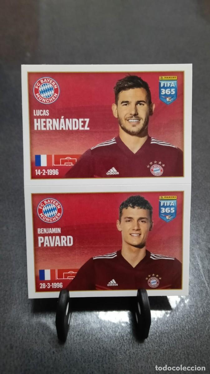 Cromos de f&uacute;tbol: Fifa 365 2021 2022 Lucas Hernandez Pavard 185 Bayern Munchen Sin Pegar