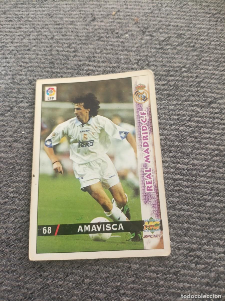 Cromos de f&uacute;tbol: Amavisca Real Madrid mundicromo 98/99