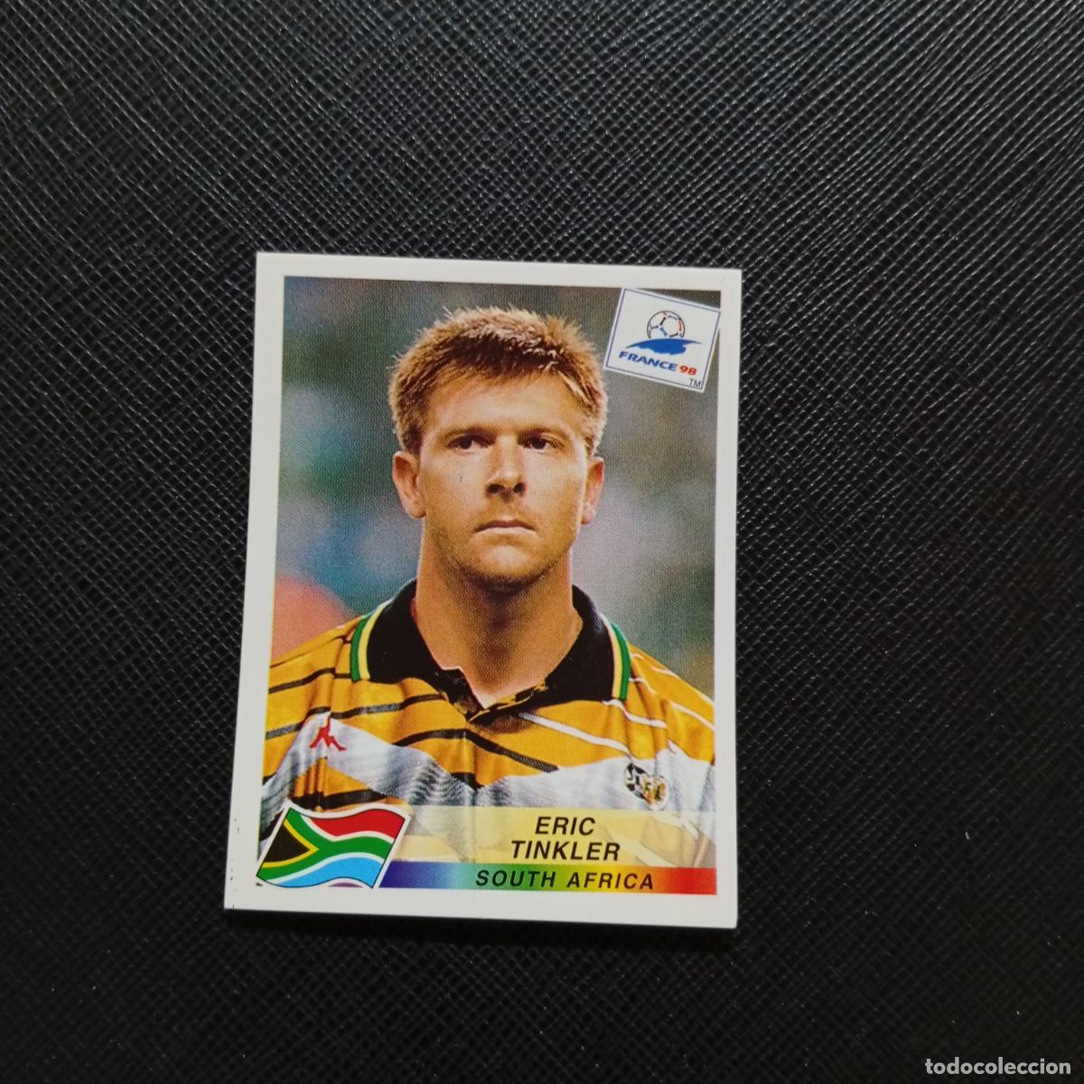 Cromos de f&uacute;tbol: 184 ERIC TINKLER SOUTH AFRICA PANINI 1998 MUNDIAL CROMO FUTBOL FRANCIA 98 - SIN PEGAR - A22 PG505