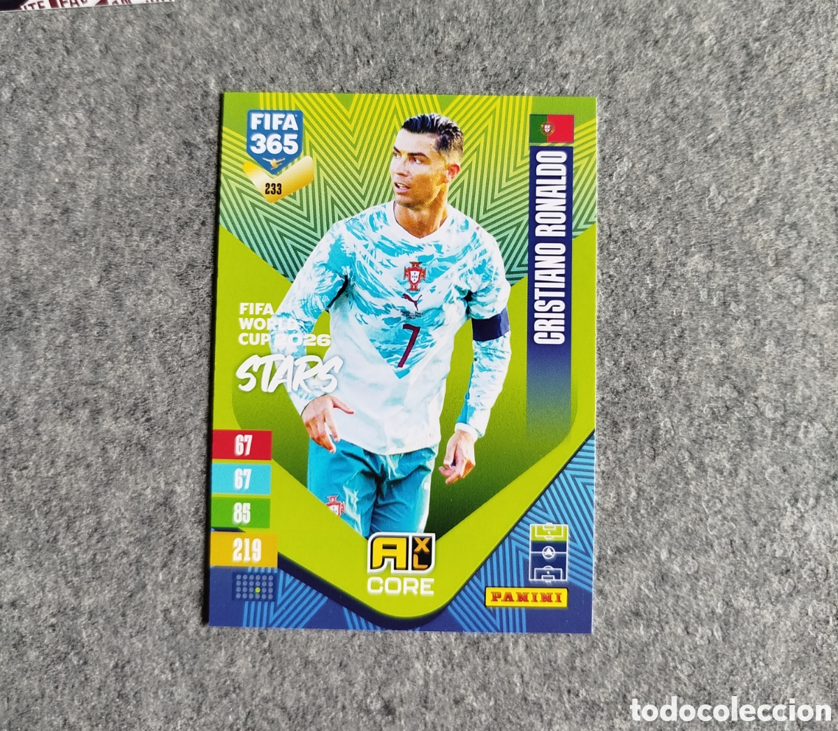 Cromos de f&uacute;tbol: CRISTIANO RONALDO STARS # 233 MUNDIAL PORTUGAL ADRENALYN XL FIFA 365 2027 CROMO TRADING CARD PANINI