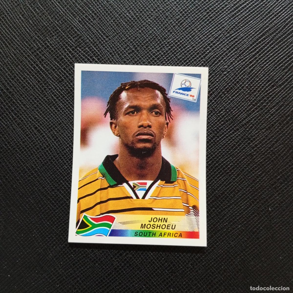 Cromos de f&uacute;tbol: 185 JOHN MOSHOEU SOUTH AFRICA PANINI 1998 MUNDIAL CROMO FUTBOL FRANCIA 98 - SIN PEGAR - A22 PG514