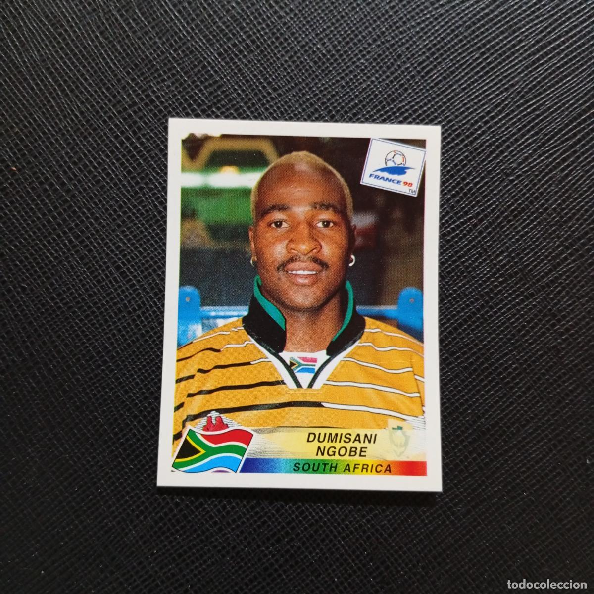 Cromos de f&uacute;tbol: 186 DUMISANI NGOBE SOUTH AFRICA PANINI 1998 MUNDIAL CROMO FUTBOL FRANCIA 98 - SIN PEGAR - A22 PG514