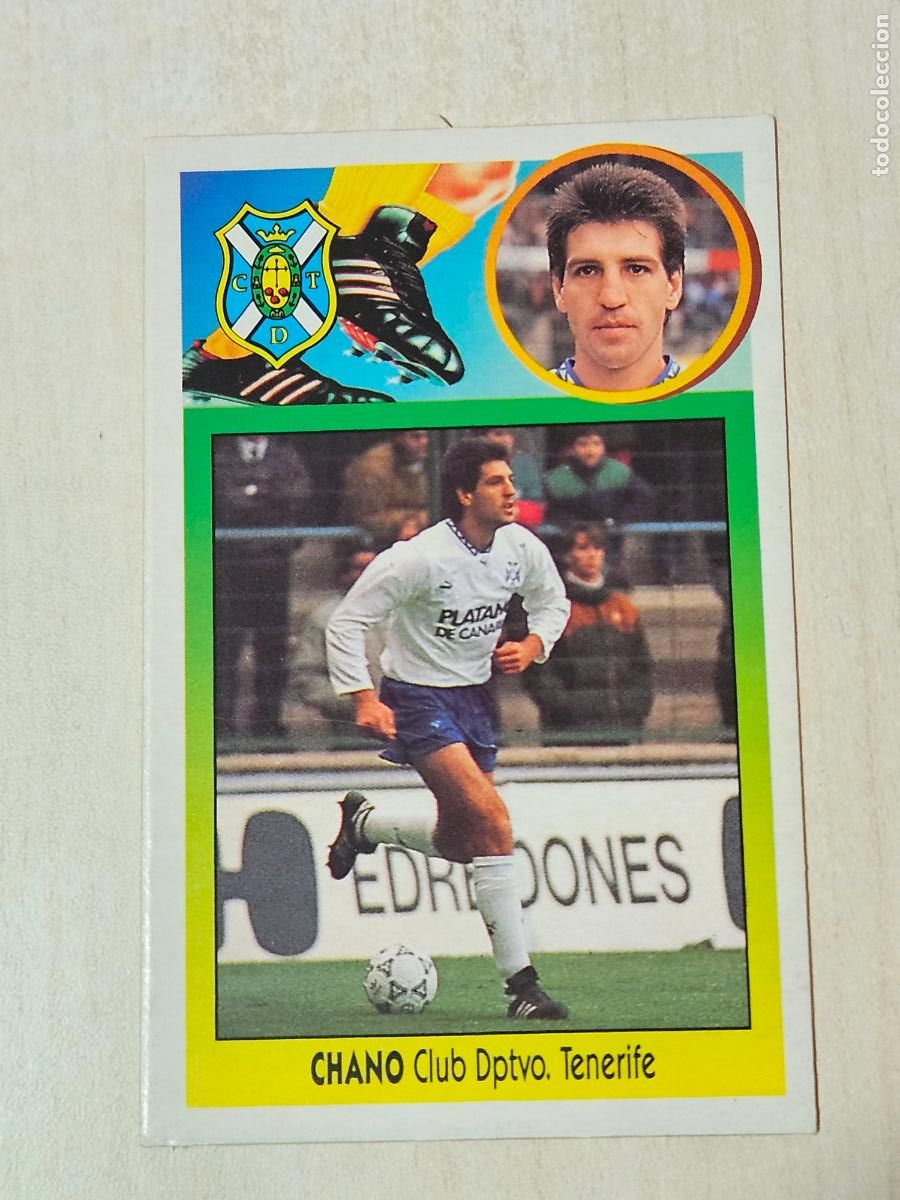 Cromos de f&uacute;tbol: CROMO CHANO - ESTE 1993 94 - 93 94 - CROMO SIN PEGAR - TENERIFE - CARTON