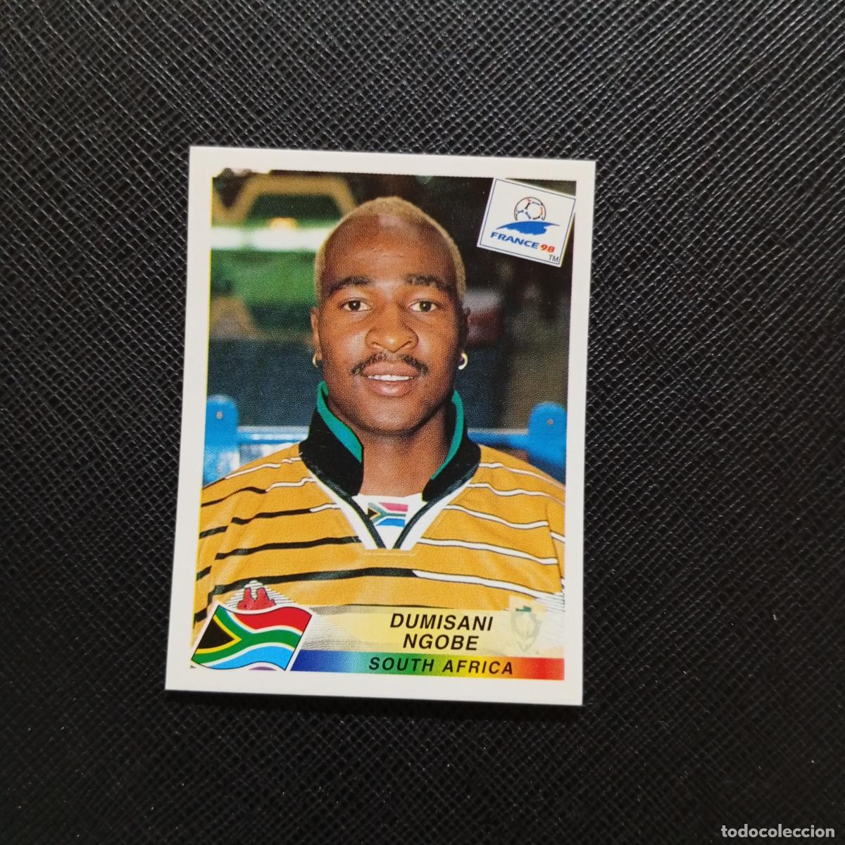 Cromos de f&uacute;tbol: 186 DUMISANI NGOBE SOUTH AFRICA PANINI 1998 MUNDIAL CROMO FUTBOL FRANCIA 98 - SIN PEGAR - A22 PG523