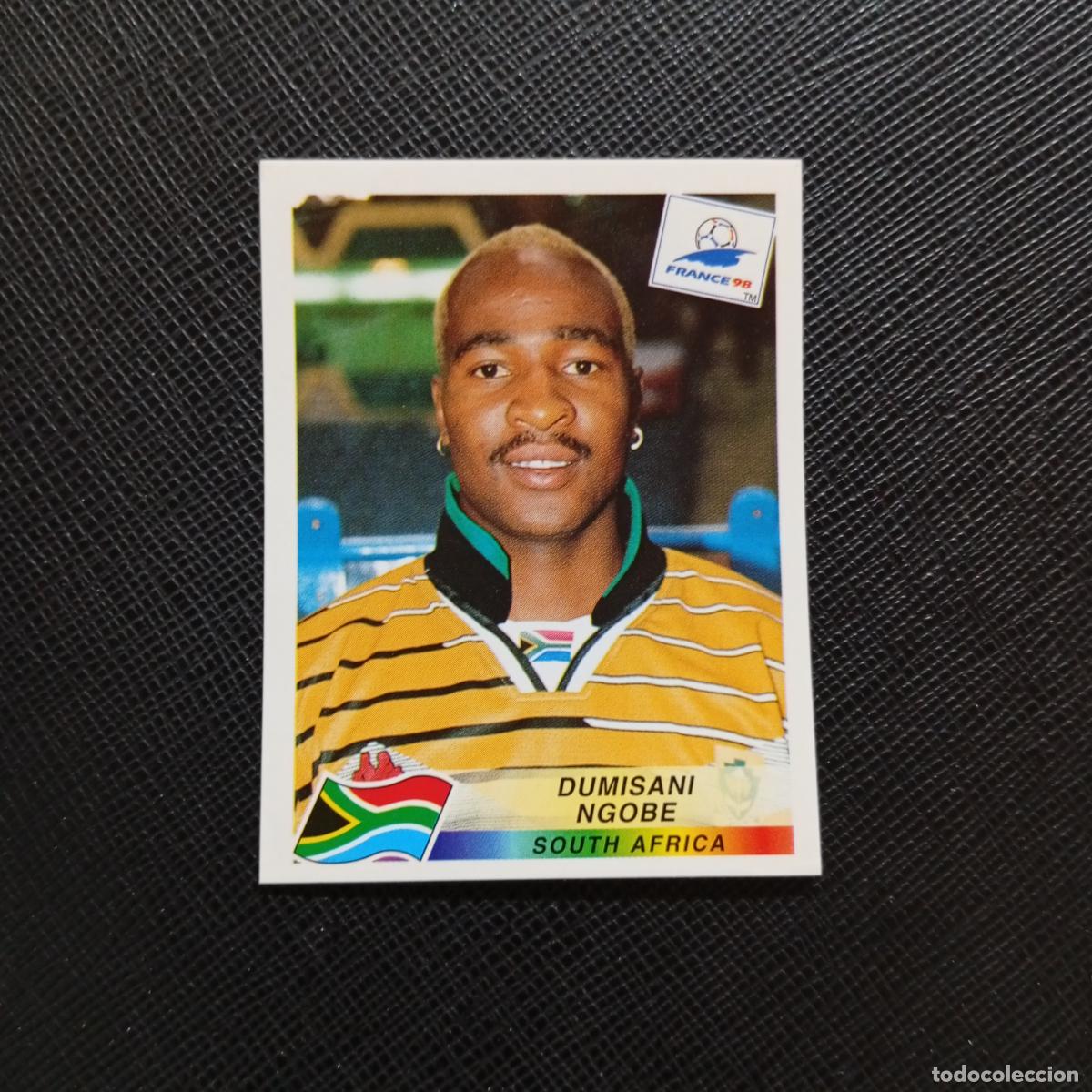 Cromos de f&uacute;tbol: 186 DUMISANI NGOBE SOUTH AFRICA PANINI 1998 MUNDIAL CROMO FUTBOL FRANCIA 98 SIN PEGAR - A22 PG523 B