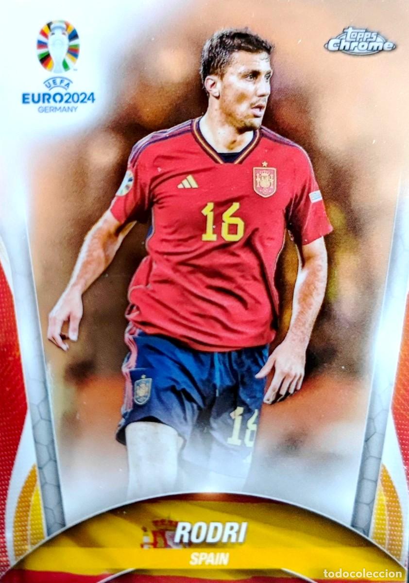 Cromos de f&uacute;tbol: 29 Rodri - Espa&ntilde;a - FC Barcelona - TOPPS Chrome UEFA Euro 2024 Germany