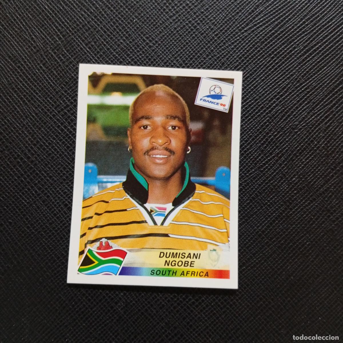 Cromos de f&uacute;tbol: 186 DUMISANI NGOBE SOUTH AFRICA PANINI 1998 MUNDIAL CROMO FUTBOL FRANCIA 98 - SIN PEGAR - A22 PG505