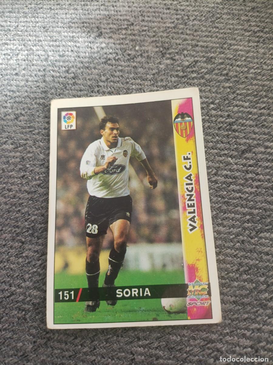 Cromos de f&uacute;tbol: Soria Valencia mundicromo 98/99