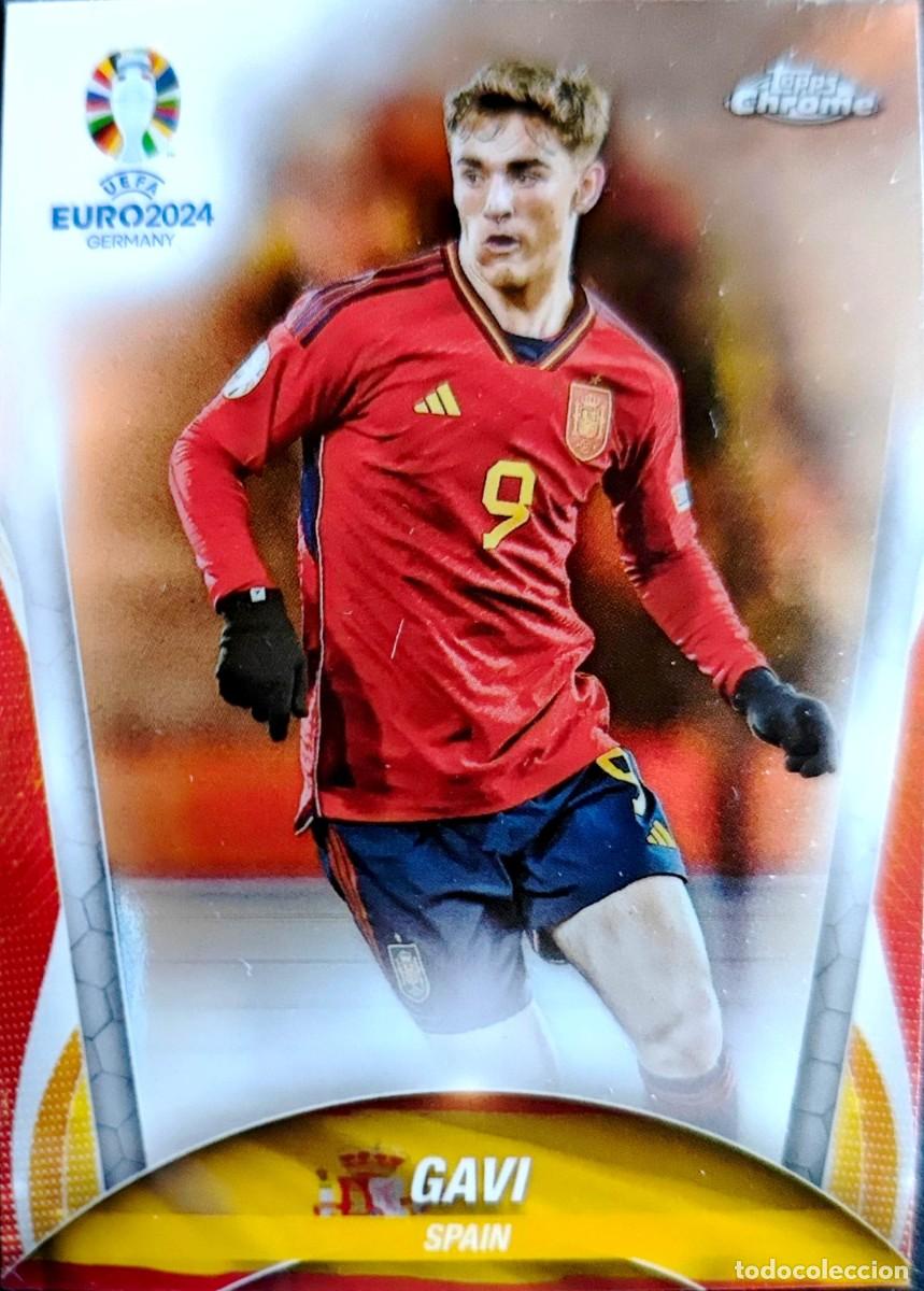 Cromos de f&uacute;tbol: 87 Gavi - Espa&ntilde;a - FC Barcelona - TOPPS Chrome UEFA Euro 2024 Germany
