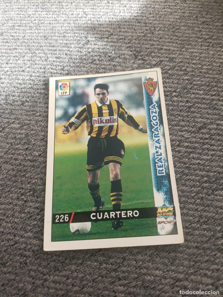 Cromos de f&uacute;tbol: Cuartero Zaragoza mundicromo 98/99