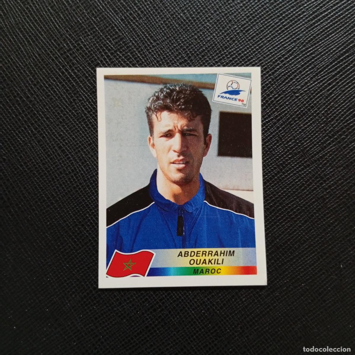 Figurine di Calcio: 62 ABDERRAHI OUAKILI MARRUECOS PANINI 1998 MUNDIAL CROMO FUTBOL FRANCIA 98 - SIN PEGAR - A22 PG514