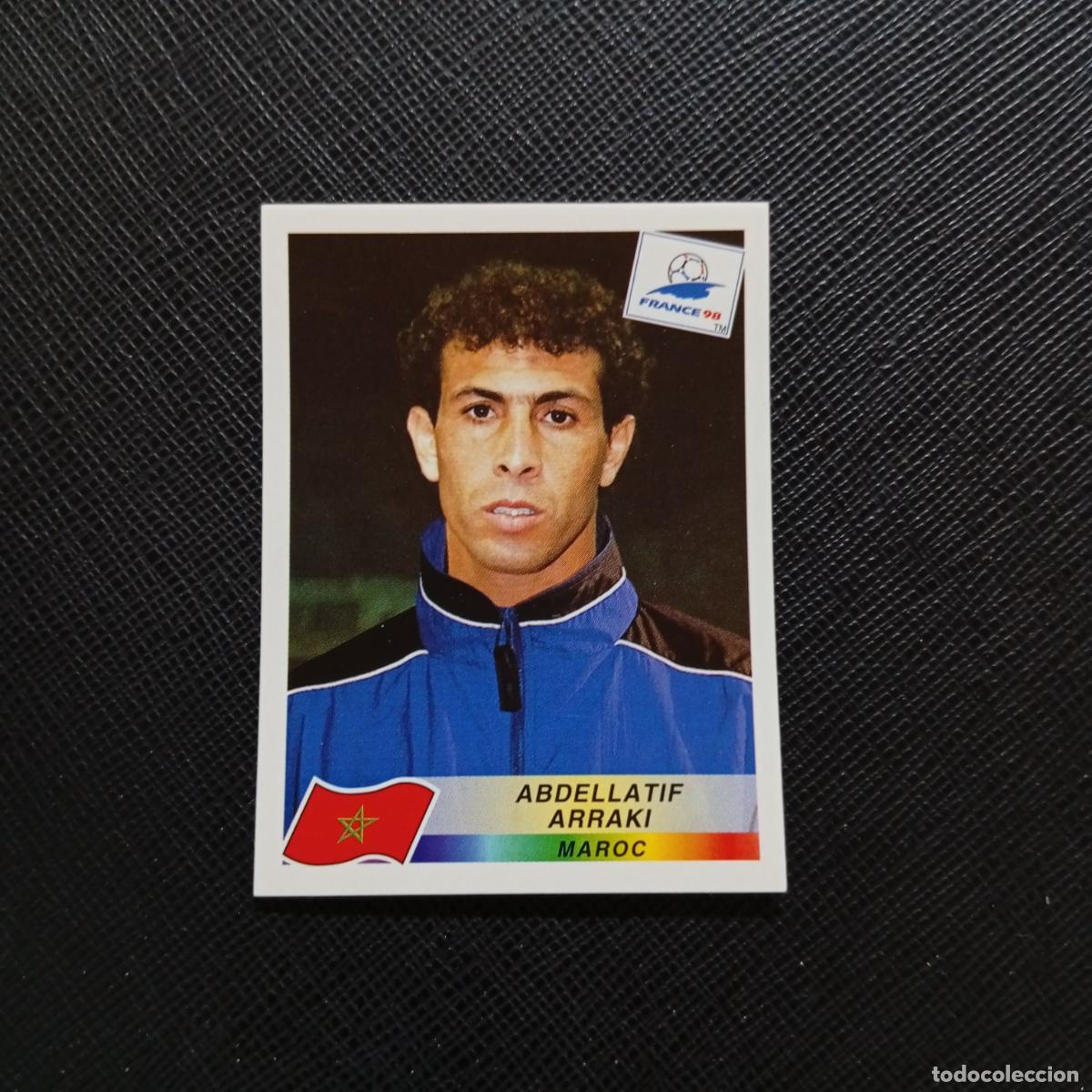 Cromos de f&uacute;tbol: 66 ABDELLATIF ARRAKI MARRUECOS PANINI 1998 MUNDIAL CROMO FUTBOL FRANCIA 98 - SIN PEGAR - A22 PG523