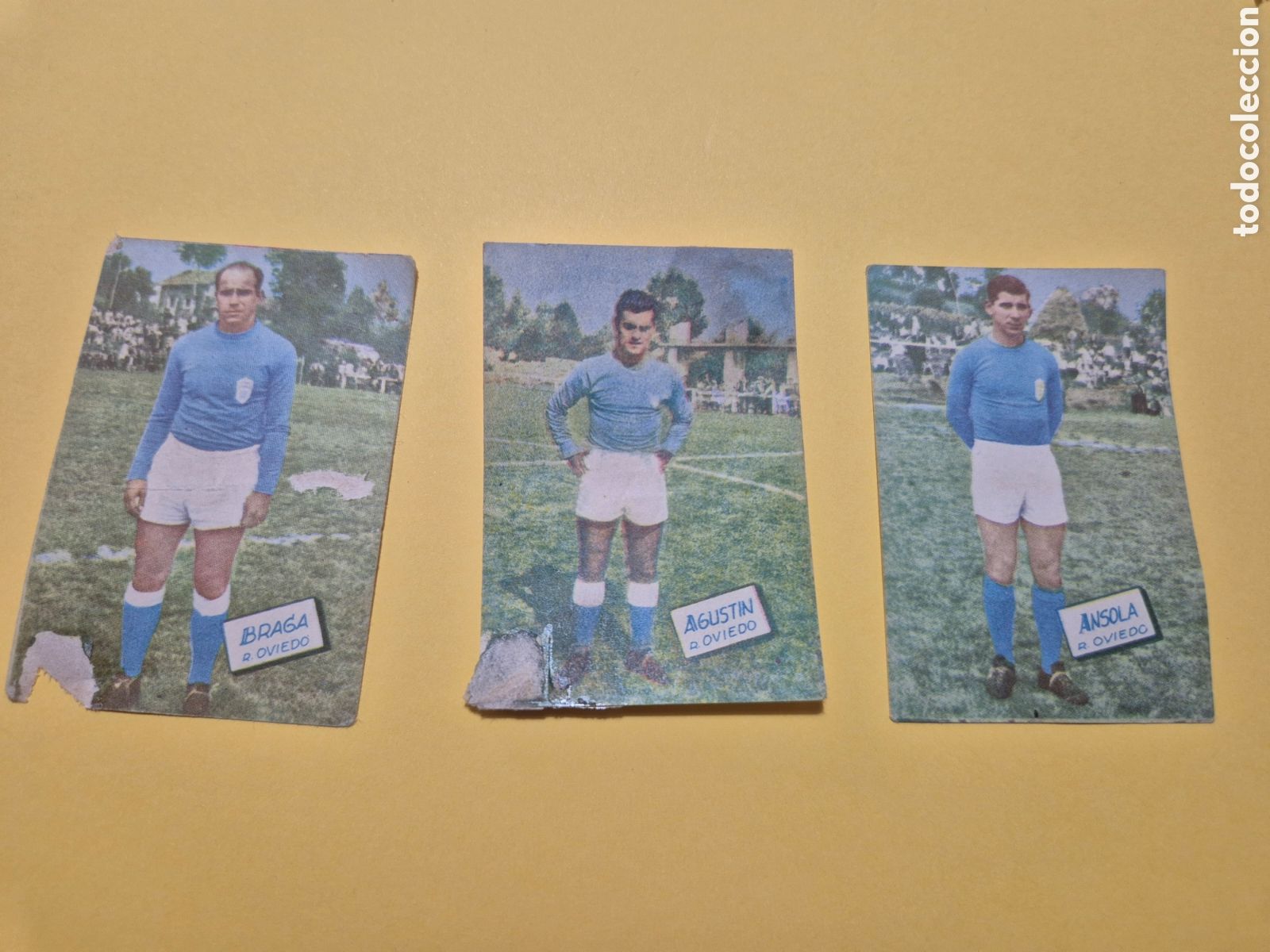 Cromos de f&uacute;tbol: AGUSTIN ANSOLA BRAGA OVIEDO FHER DISGRA LIGA 1960 1961 60 61
