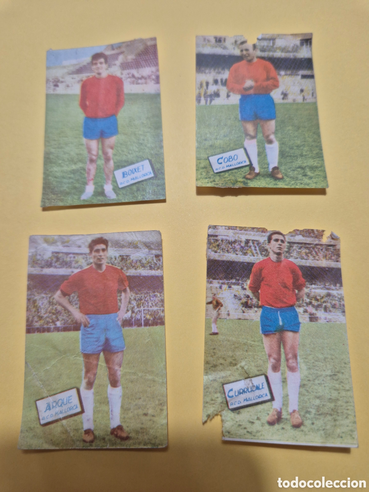 Cromos de f&uacute;tbol: BOIXET COBO ARQUE CURRUCALE MALLORCA FHER DISGRA LIGA 1960 1961 60 61