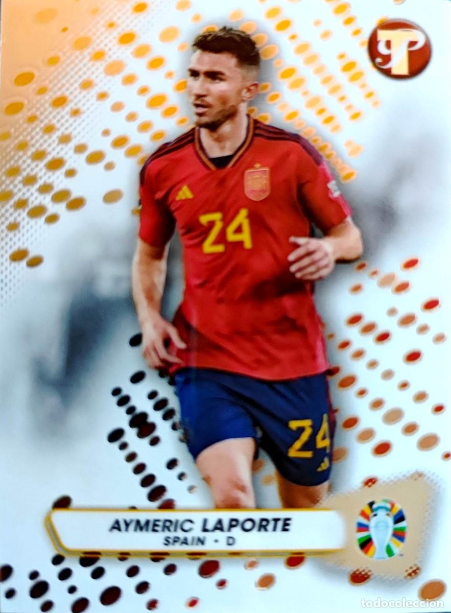 Cromos de f&uacute;tbol: 168 Aymeric Laporte - Espa&ntilde;a - Athletic Club Bilbao - TOPPS PRISTINE 2023 Road to UEFA Euro 2024