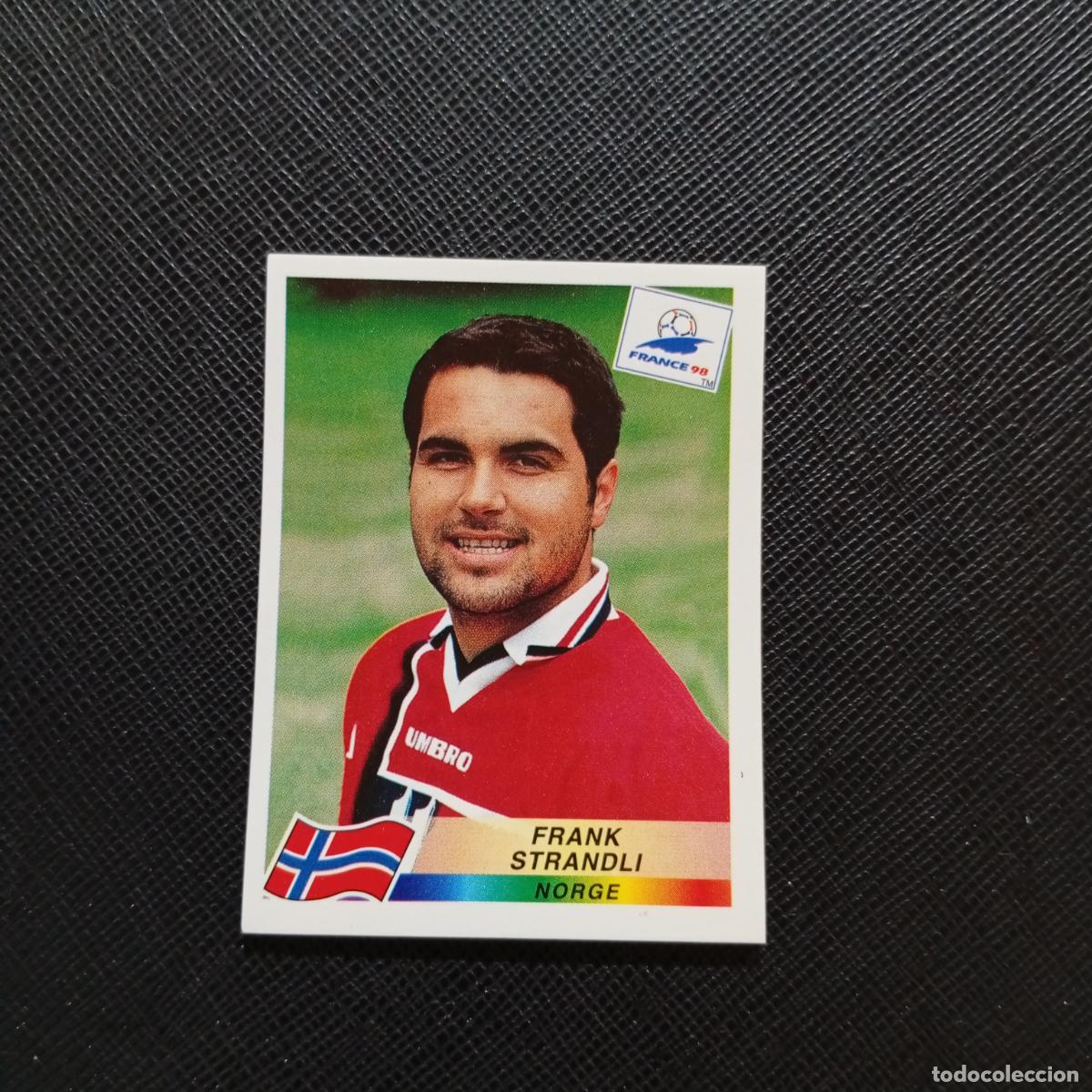 Cromos de f&uacute;tbol: 81 FRANK STRANDLI NORUEGA PANINI 1998 MUNDIAL CROMO FUTBOL FRANCIA 98 - SIN PEGAR - A22 PG532