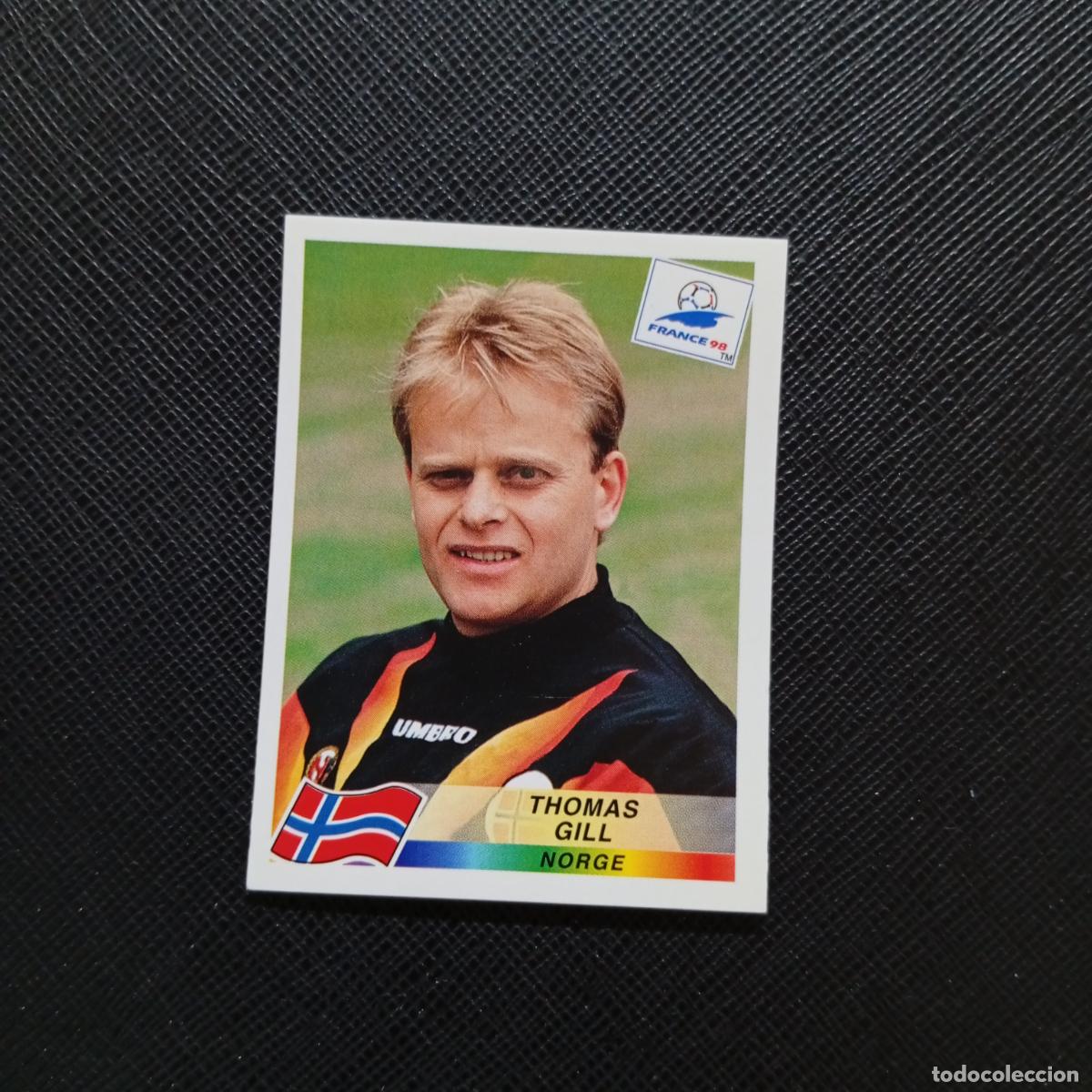 Cromos de f&uacute;tbol: 84 THOMAS GILL NORUEGA PANINI 1998 MUNDIAL CROMO FUTBOL FRANCIA 98 - SIN PEGAR - A26 PG2