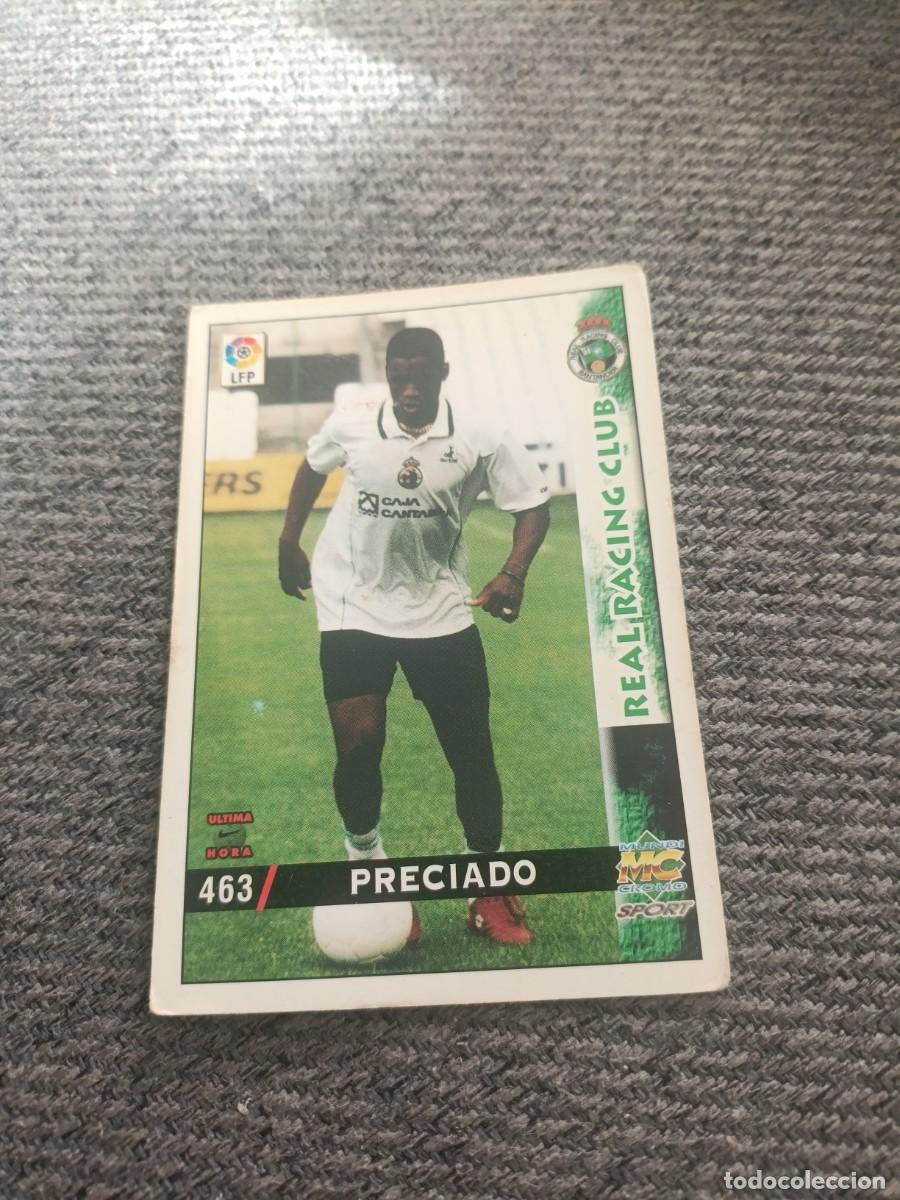 Cromos de f&uacute;tbol: Preciado Racing de Santander mundicromo 98/99