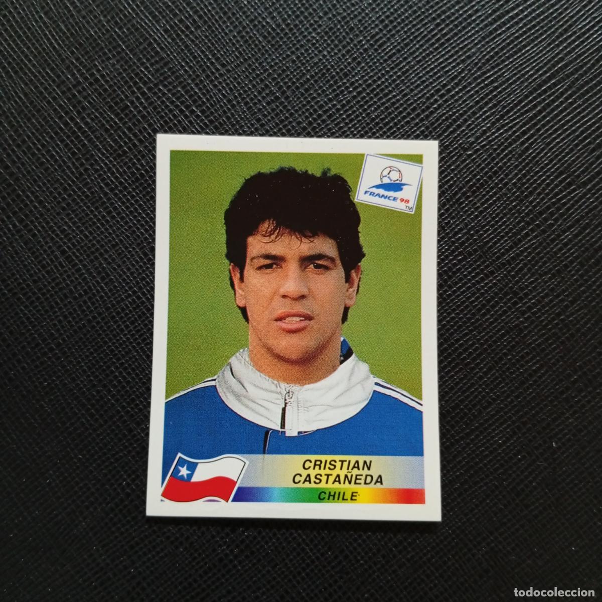 Cromos de f&uacute;tbol: 105 CRISTIAN CASTA&Ntilde;EDA CHILE PANINI 1998 MUNDIAL CROMO FUTBOL FRANCIA 98 - SIN PEGAR - A26 PG3