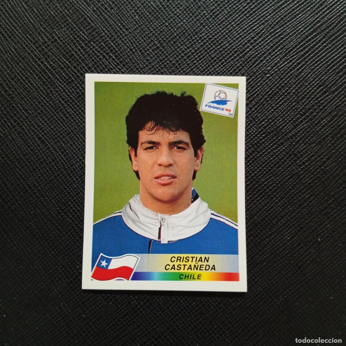 Cromos de f&uacute;tbol: 105 CRISTIAN CASTA&Ntilde;EDA CHILE PANINI 1998 MUNDIAL CROMO FUTBOL FRANCIA 98 - SIN PEGAR - A26 PG3 B