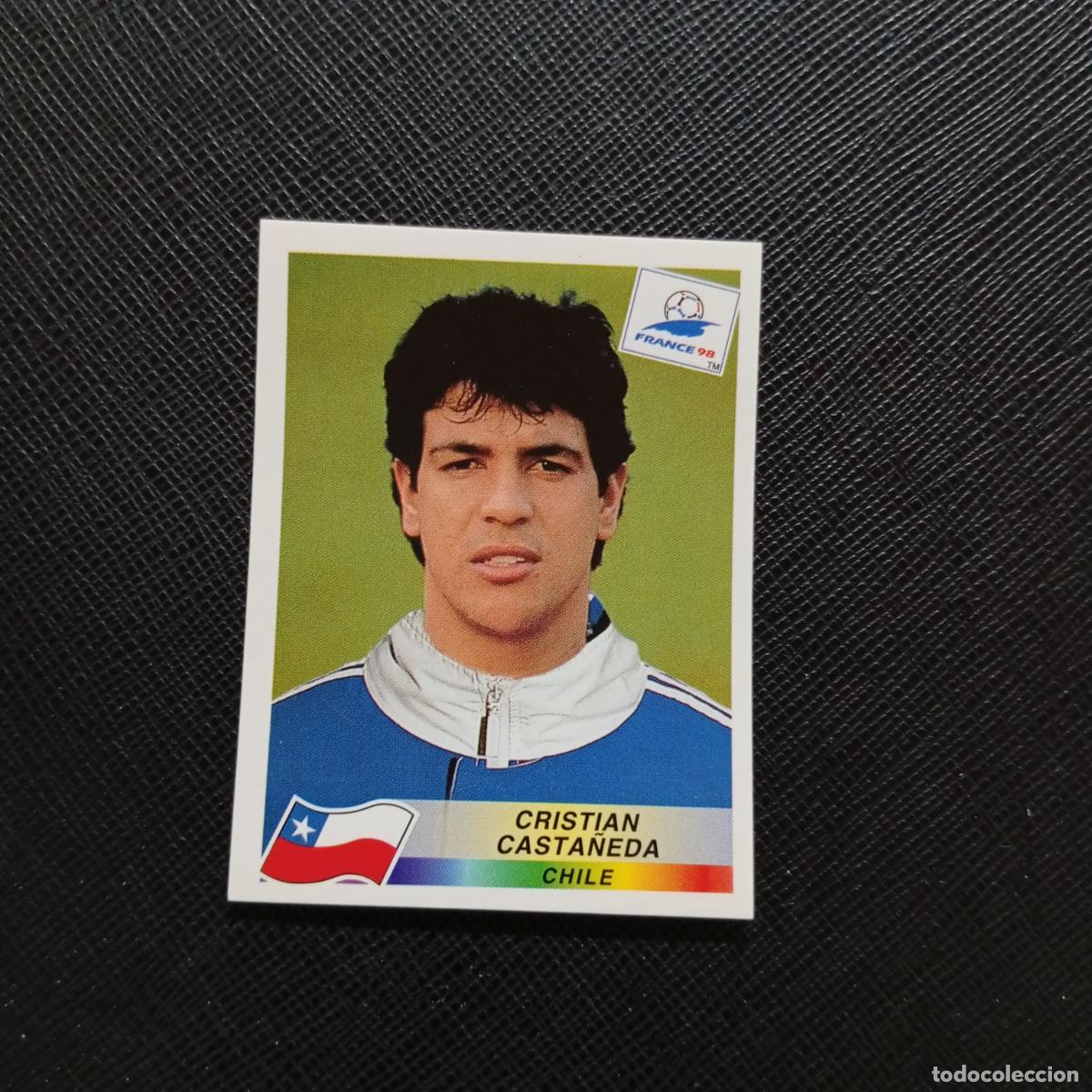 Cromos de f&uacute;tbol: 105 CRISTIAN CASTA&Ntilde;EDA CHILE PANINI 1998 MUNDIAL CROMO FUTBOL FRANCIA 98 - SIN PEGAR - A26 PG4