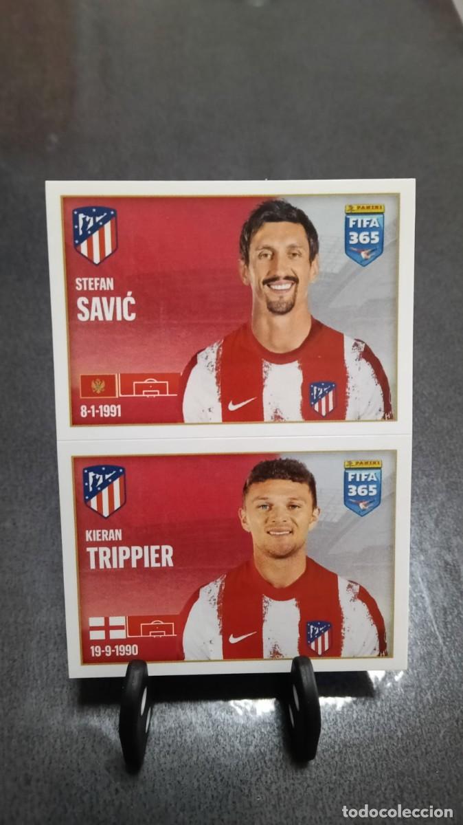 Cromos de f&uacute;tbol: Fifa 365 2021 2022 Savic Trippier 97 Atletico de Madrid Sin Pegar