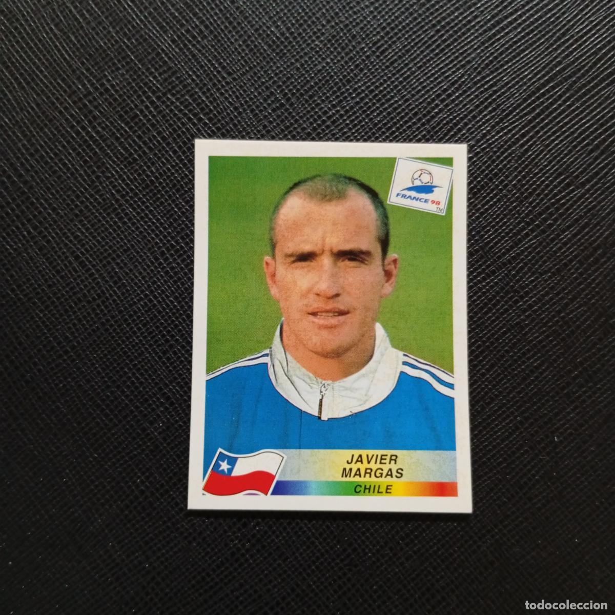 Cromos de f&uacute;tbol: 107 JAVIER MARGAS CHILE PANINI 1998 MUNDIAL CROMO FUTBOL FRANCIA 98 - SIN PEGAR - A26 PG4
