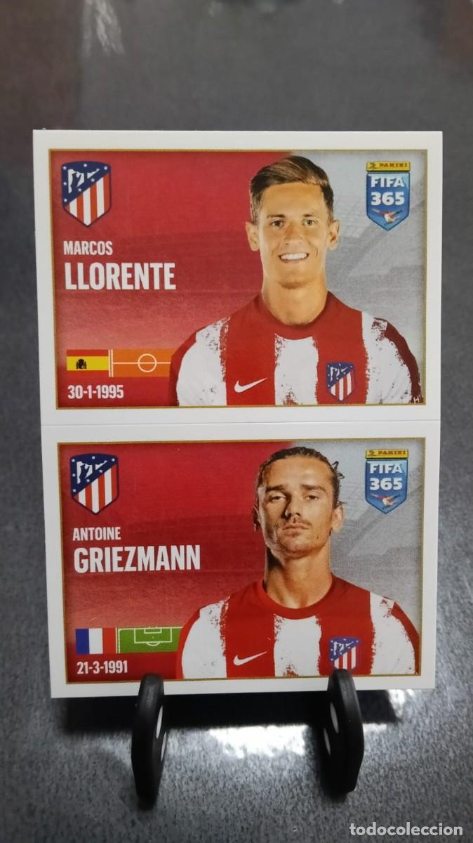 Football Stickers: Fifa 365 2021 2022 Llorente Griezmann 102 Atletico de Madrid Sin Pegar