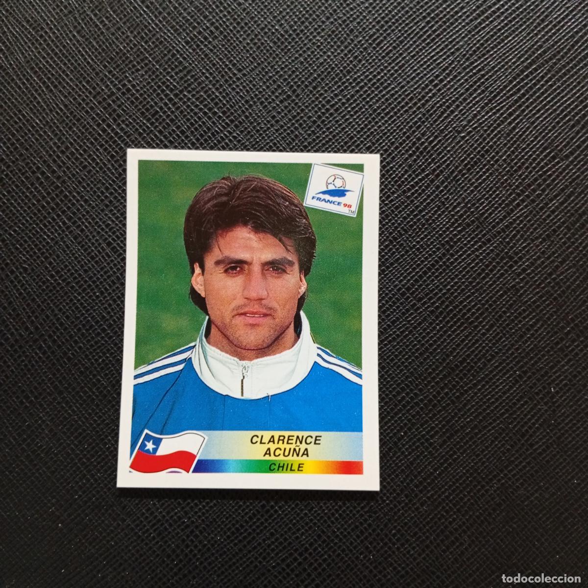 Cromos de f&uacute;tbol: 113 CLARENCE ACU&Ntilde;A CHILE PANINI 1998 MUNDIAL CROMO FUTBOL FRANCIA 98 - SIN PEGAR - A26 PG6 B