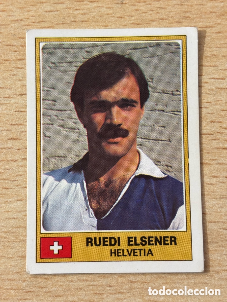 Cromos de f&uacute;tbol: # 123 Ruedi Elsener Suiza Euro Football 76 sin pegar