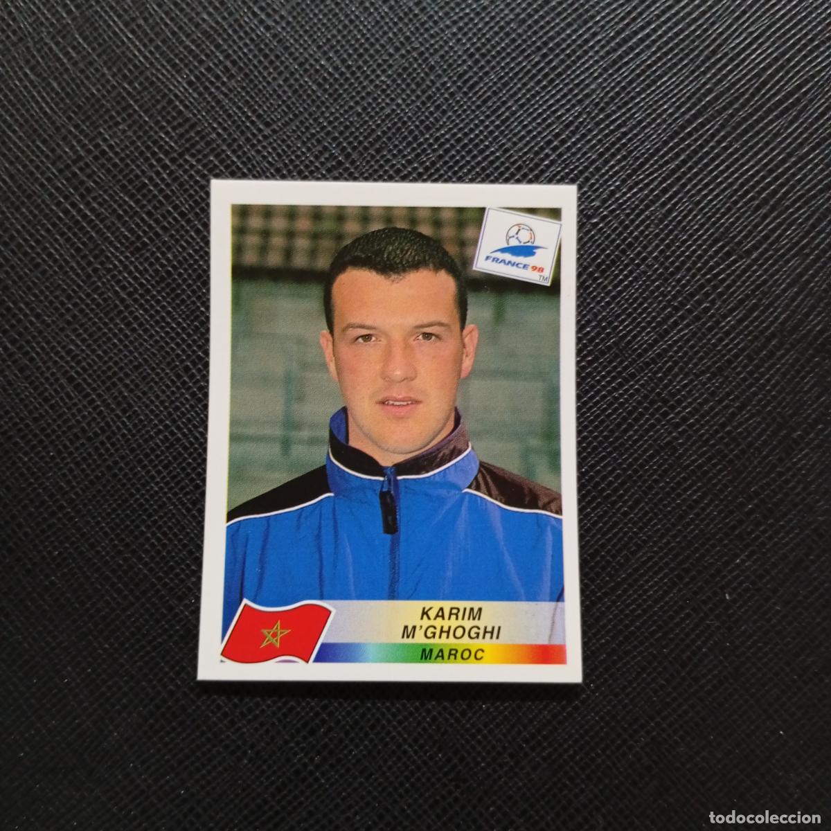 Cromos de f&uacute;tbol: 59 KRAIM M GHOGHI MARRUECOS PANINI 1998 MUNDIAL CROMO FUTBOL FRANCIA 98 - SIN PEGAR - A26 PG17