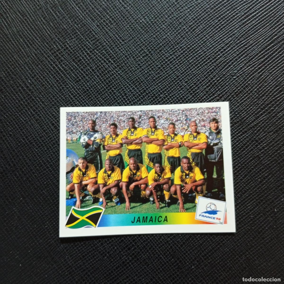 Cromos de f&uacute;tbol: 55 JAMAICA ALINEACION PANINI 1998 MUNDIAL CROMO FUTBOL FRANCIA 98 - SIN PEGAR - A26 PG24 B