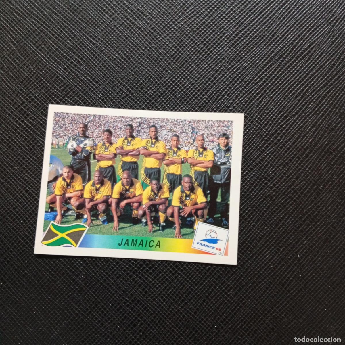 Cromos de f&uacute;tbol: 555 JAMAICA ALINEACION PANINI 1998 MUNDIAL CROMO FUTBOL FRANCIA 98 - SIN PEGAR - A26 PG31 B
