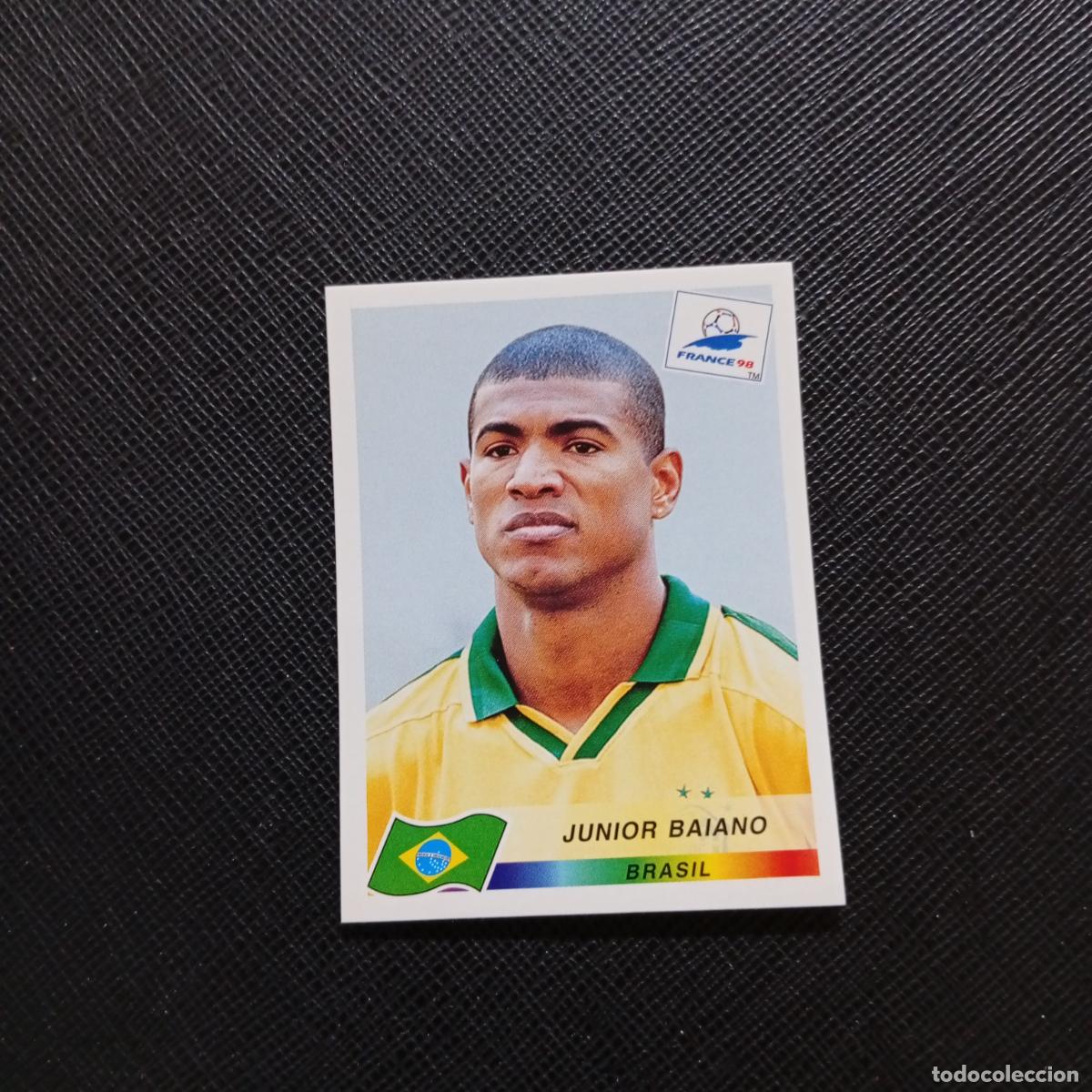 Cromos de f&uacute;tbol: 19 JUNIOR BAIANO BRASIL PANINI 1998 MUNDIAL CROMO FUTBOL FRANCIA 98 - SIN PEGAR - A26 PG35 B