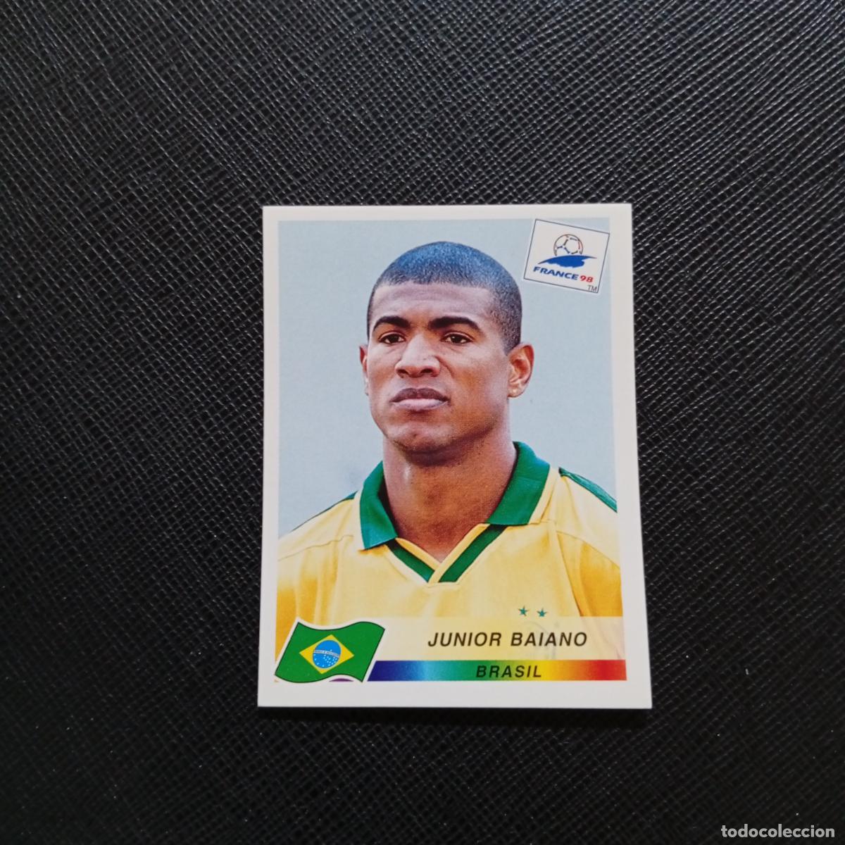 Cromos de f&uacute;tbol: 19 JUNIOR BAIANO BRASIL PANINI 1998 MUNDIAL CROMO FUTBOL FRANCIA 98 - SIN PEGAR - A26 PG38 B