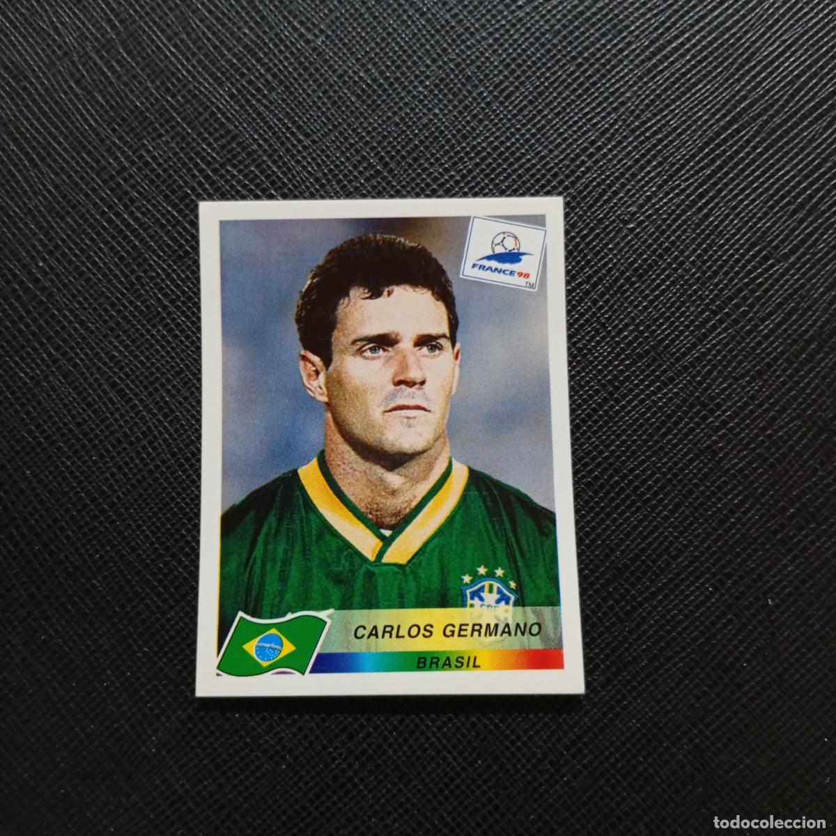 Cromos de f&uacute;tbol: 31 CARLOS GERMANO BRASIL PANINI 1998 MUNDIAL CROMO FUTBOL FRANCIA 98 - SIN PEGAR - A26 PG39