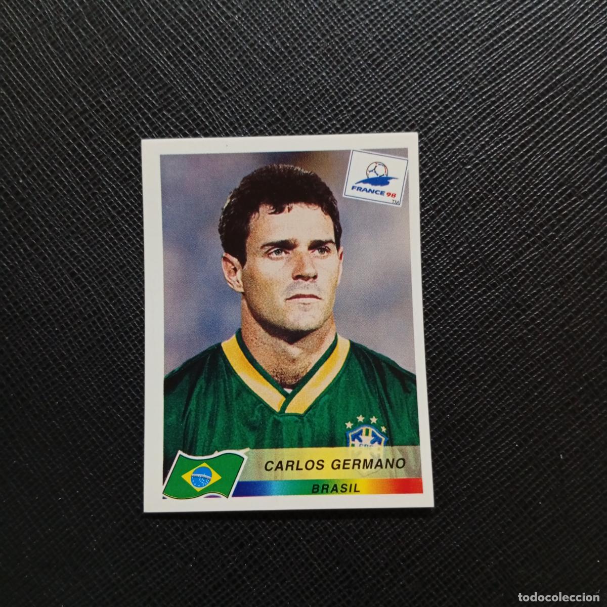 Cromos de f&uacute;tbol: 31 CARLOS GERMANO BRASIL PANINI 1998 MUNDIAL CROMO FUTBOL FRANCIA 98 - SIN PEGAR - A26 PG39 B